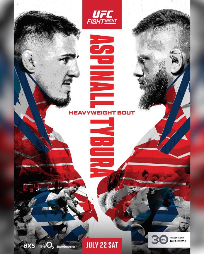 new Aspinall vs. Tybura poster