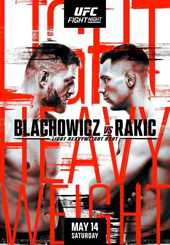 new Blachowicz vs. Rakic poster