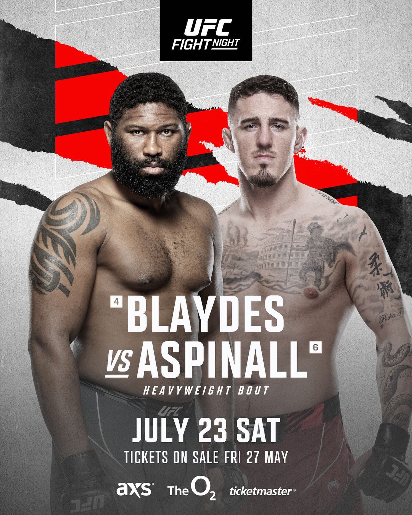 Curtis Blaydes vs. Tom Aspinall fight preview