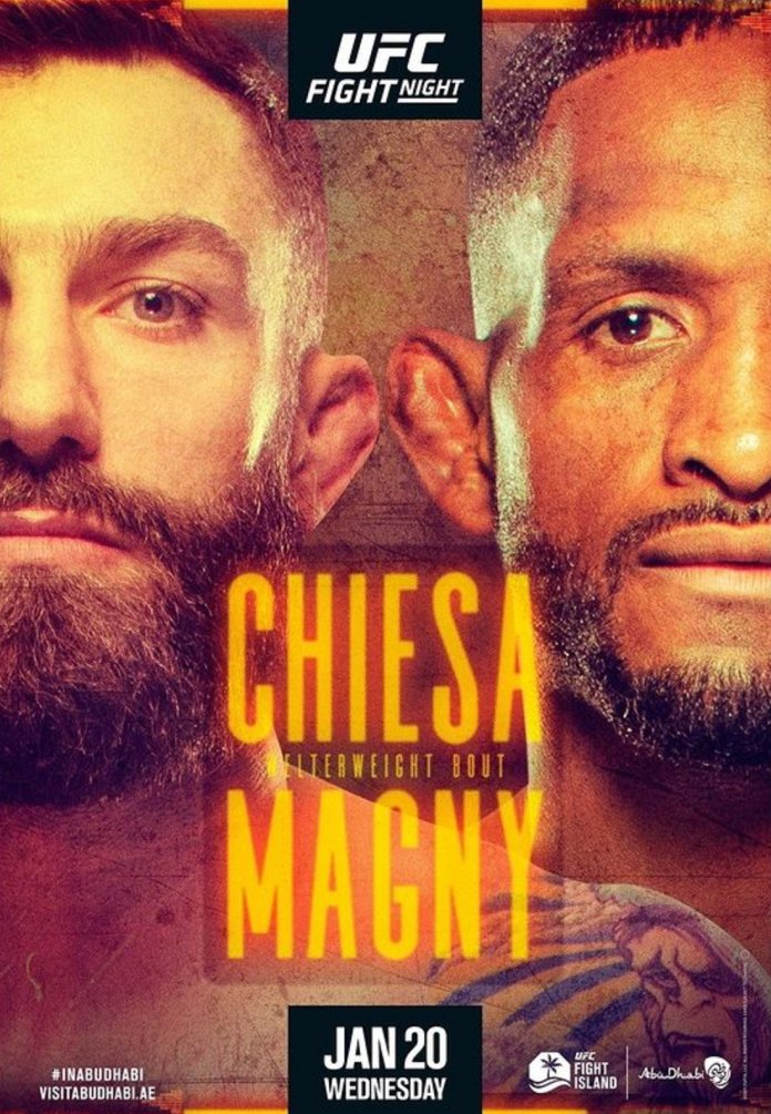 UFC on ESPN 20 Fight Card Poster
