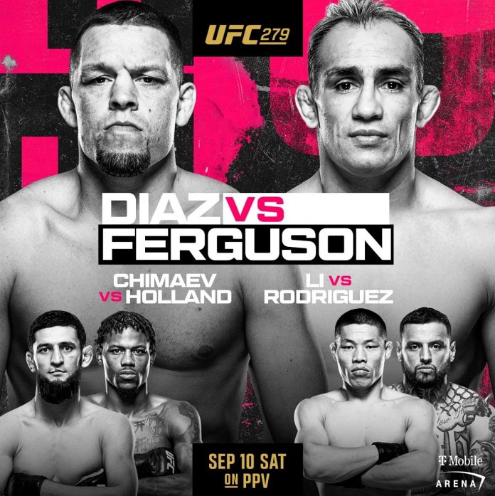 UFC 279 results poster