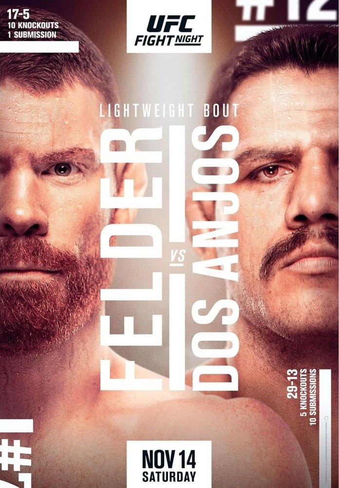 UFC Fight Night 182 results poster