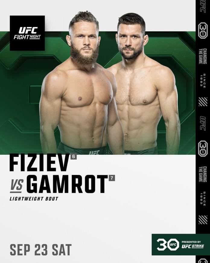 UFC Fight Night 228 Fight Card Poster