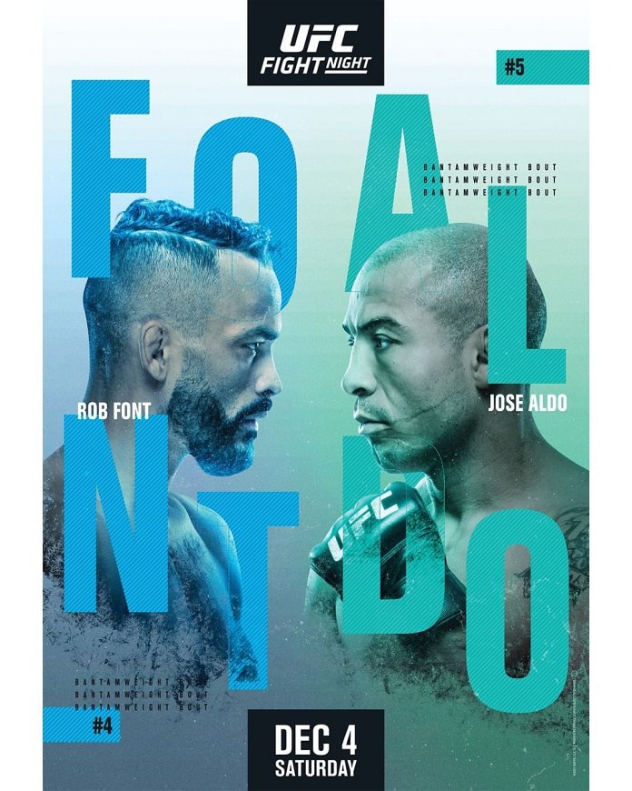 UFC on ESPN 26 Fight Card Poster