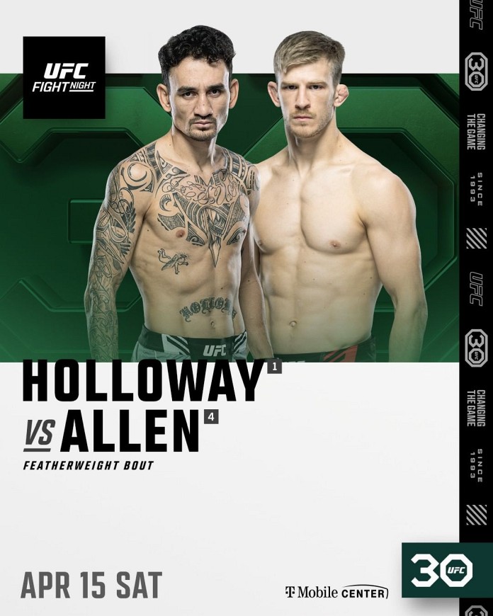 UFC on ESPN 44 Fight Card Poster UFC on ESPN 44 Fight Card Poster