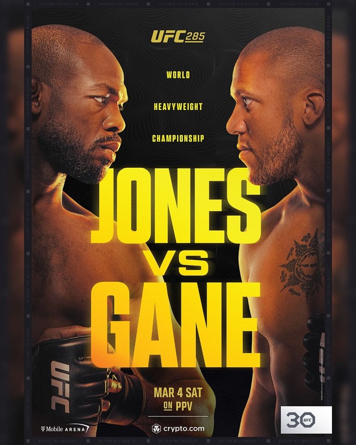 UFC 285 results poster