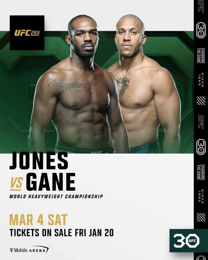 UFC 285 Fight Card Poster