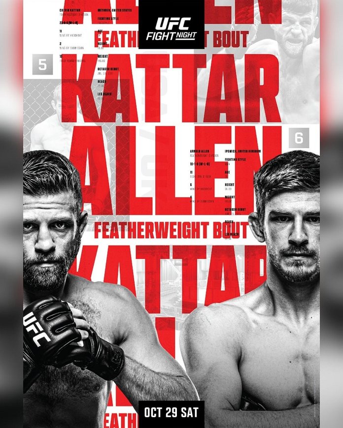 UFC Vegas 63 Fight Card Poster