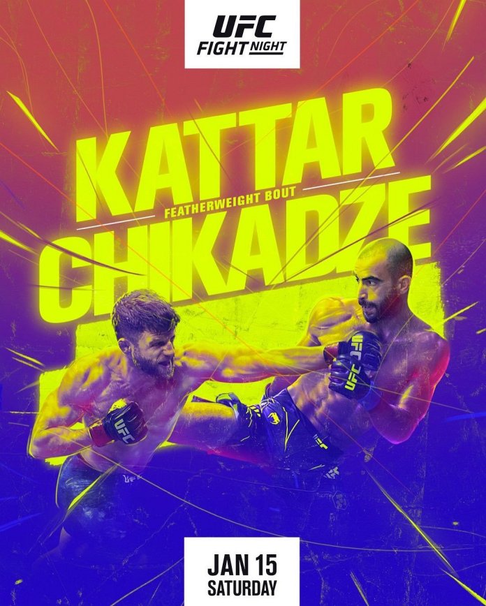 new Kattar vs. Chikadze poster