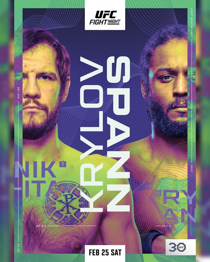 UFC Vegas 70 Fight Card Poster