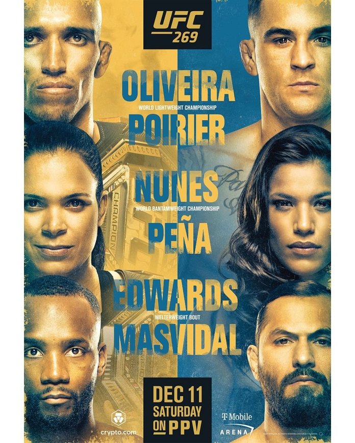 new UFC 269 poster