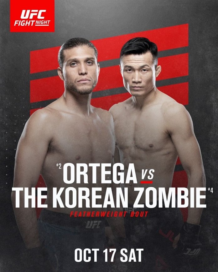 Ortega vs. Korean Zombie fight facts