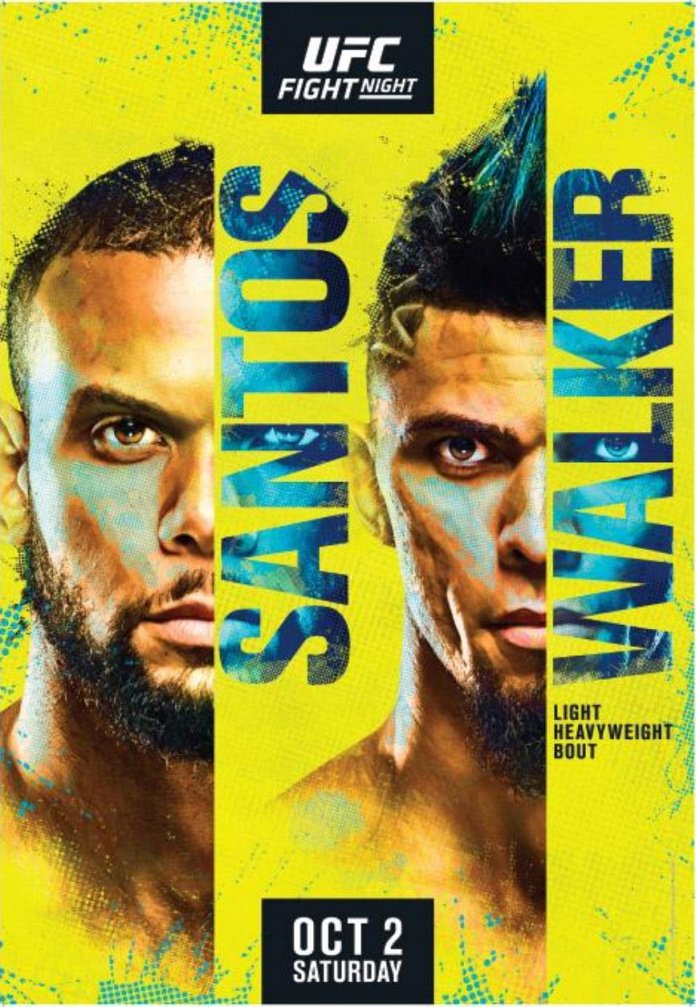UFC Vegas 38 Fight Card Poster