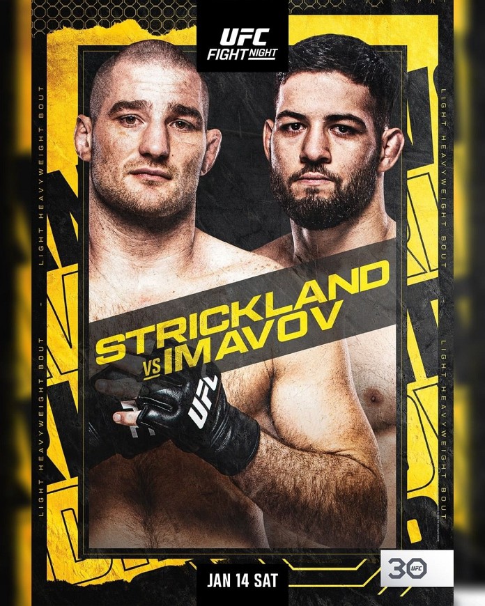 UFC Vegas 67 Fight Card Poster UFC Vegas 67 Fight Card Poster