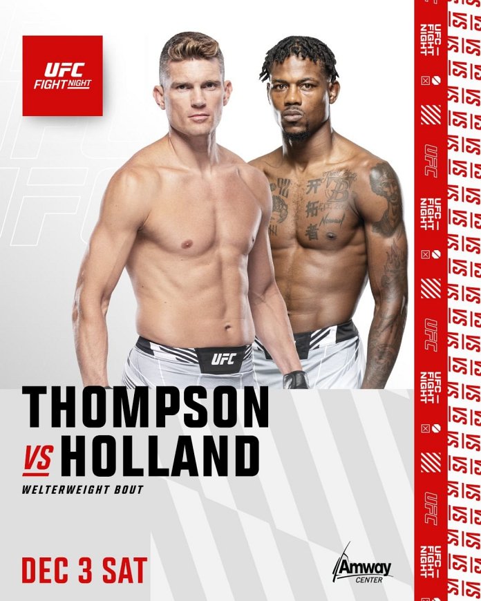 Thompson vs. Holland fight facts