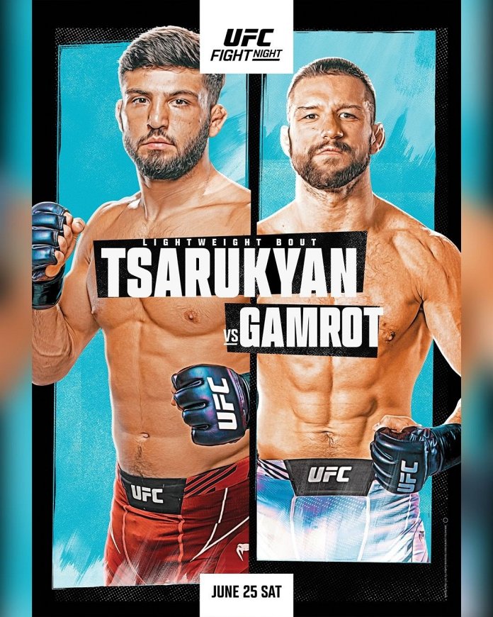 UFC Vegas 57 Fight Card Poster