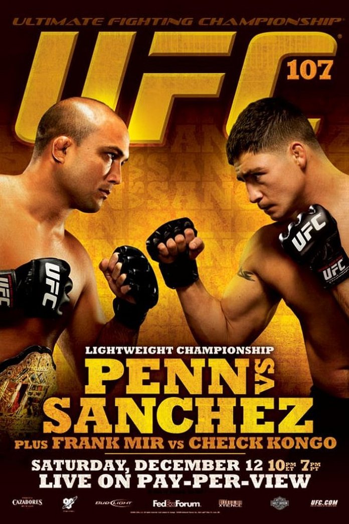 UFC 107: Penn vs. Sanchez poster