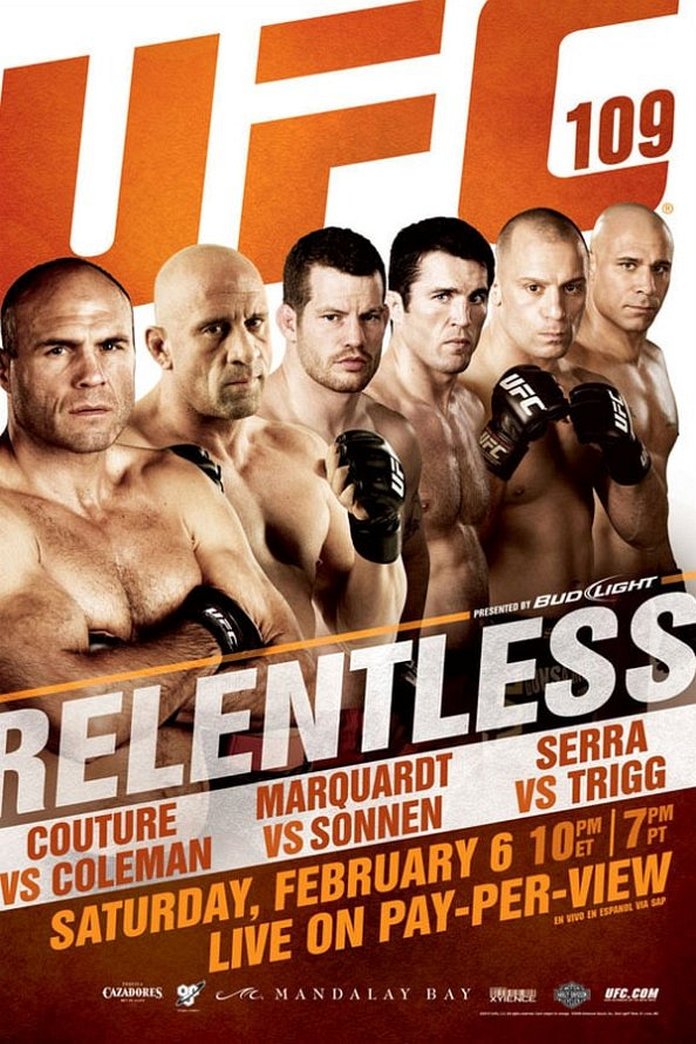 UFC 109: Relentless poster