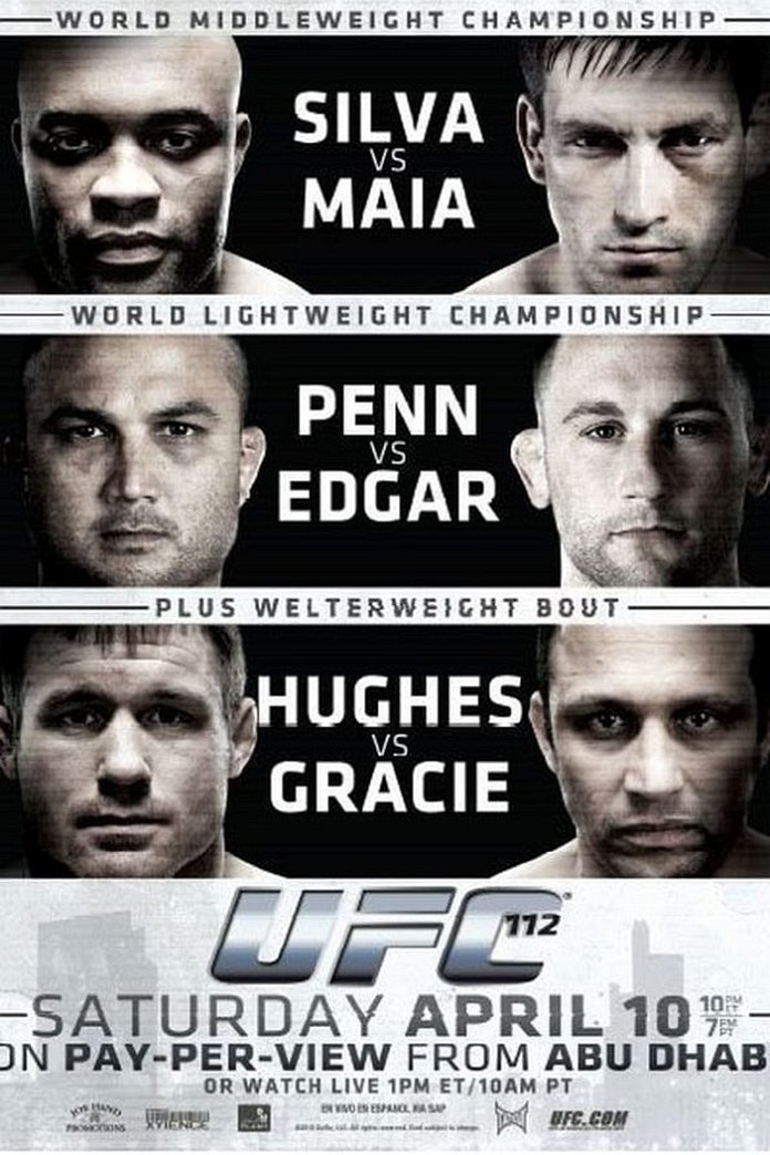 UFC 112 results poster