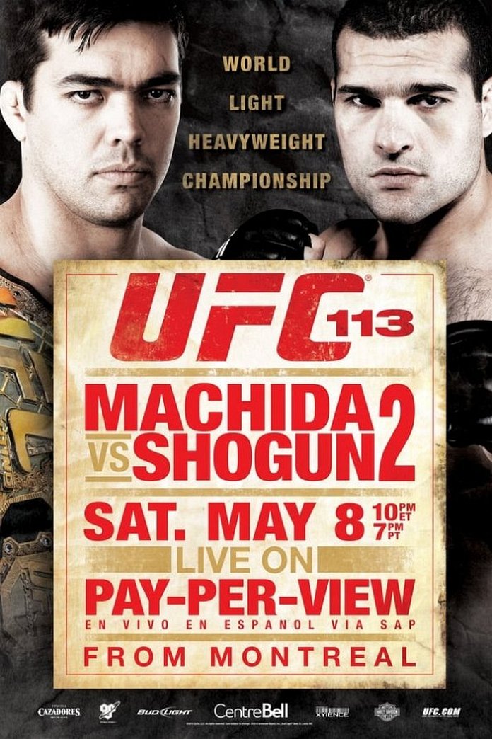 UFC 113 results poster
