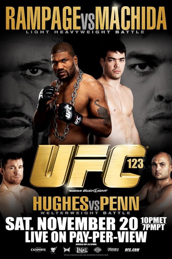 UFC 123: Rampage vs. Machida poster