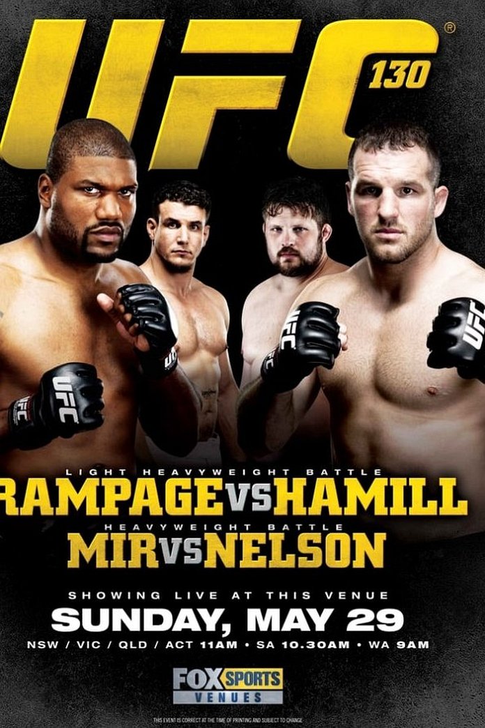 UFC 130 results poster