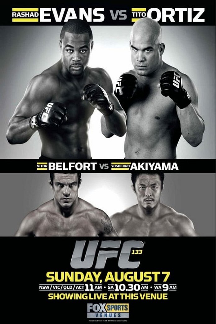 UFC 133 results poster
