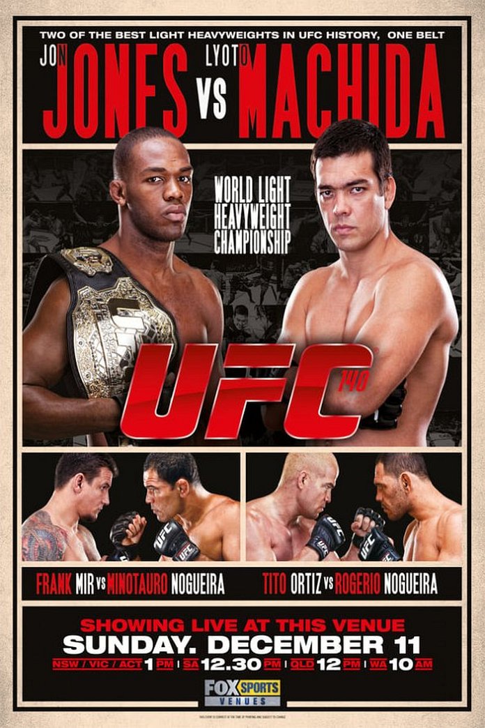 UFC 140 results poster