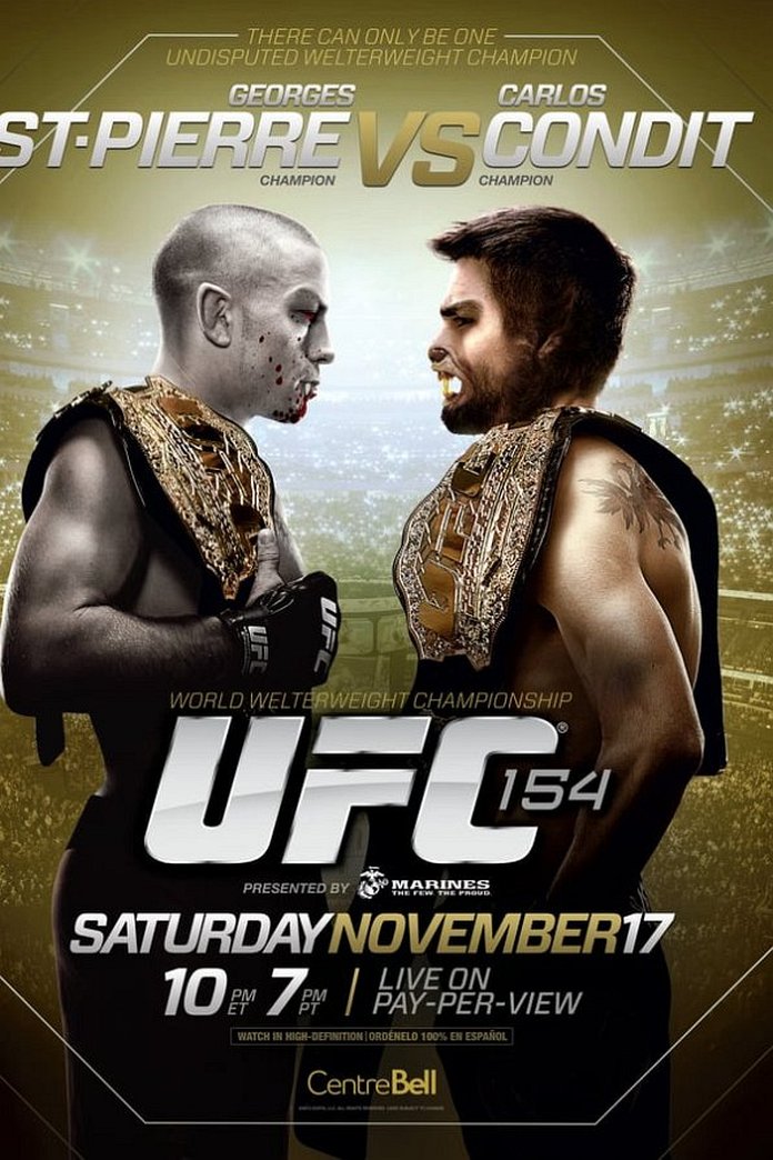 UFC 154 results poster