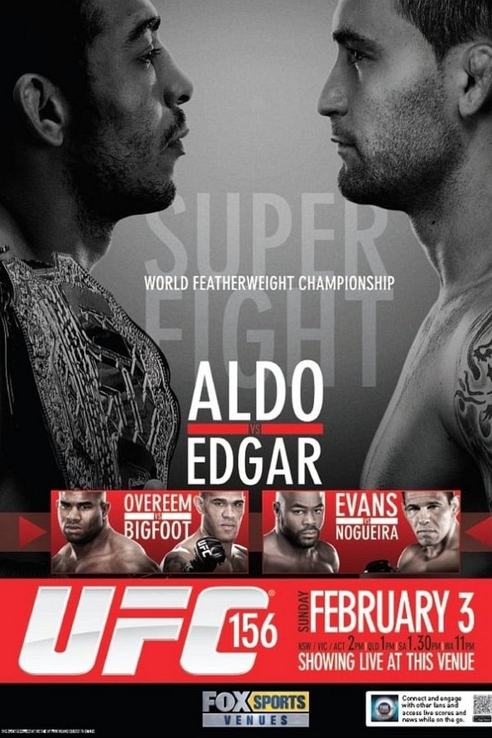 UFC 156 results poster