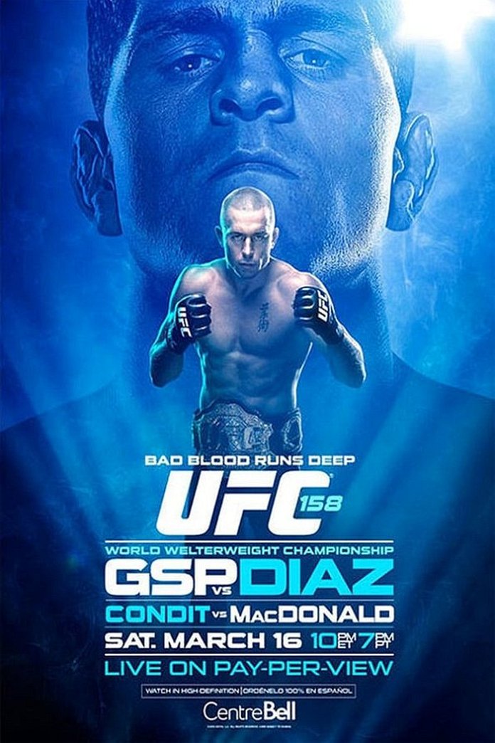 UFC 158 results poster