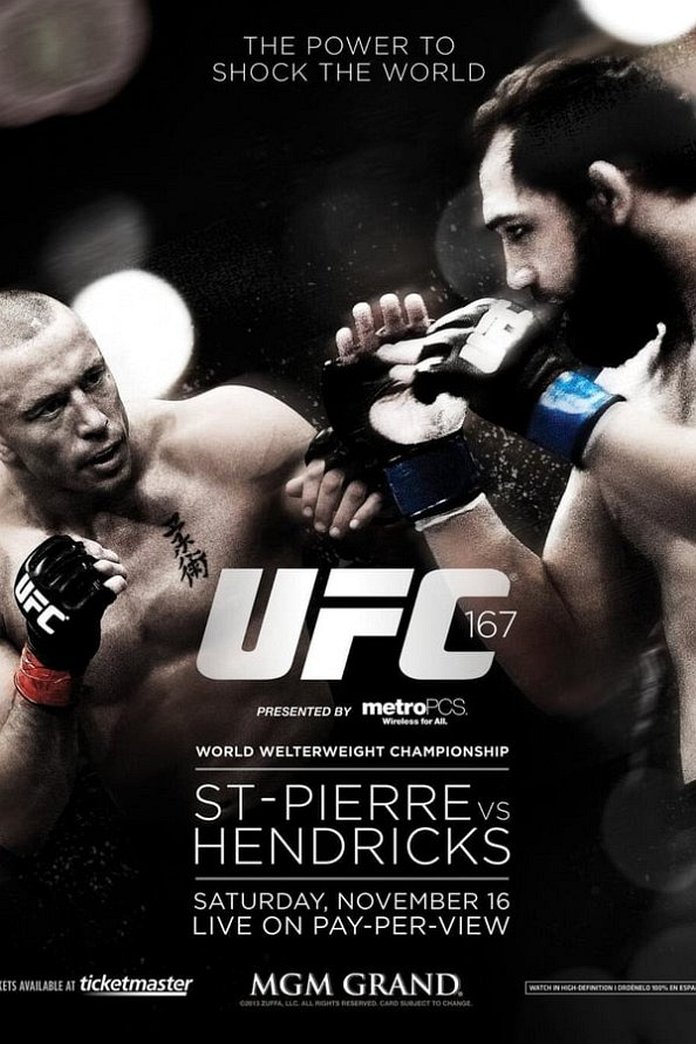UFC 167 results poster