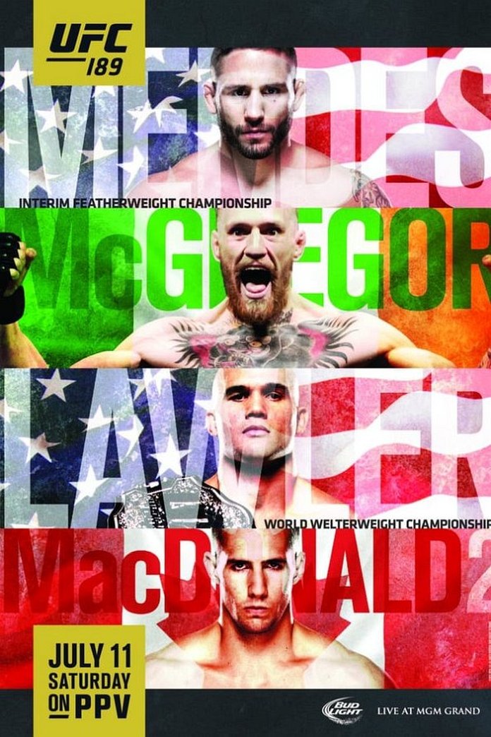 UFC 189 results poster