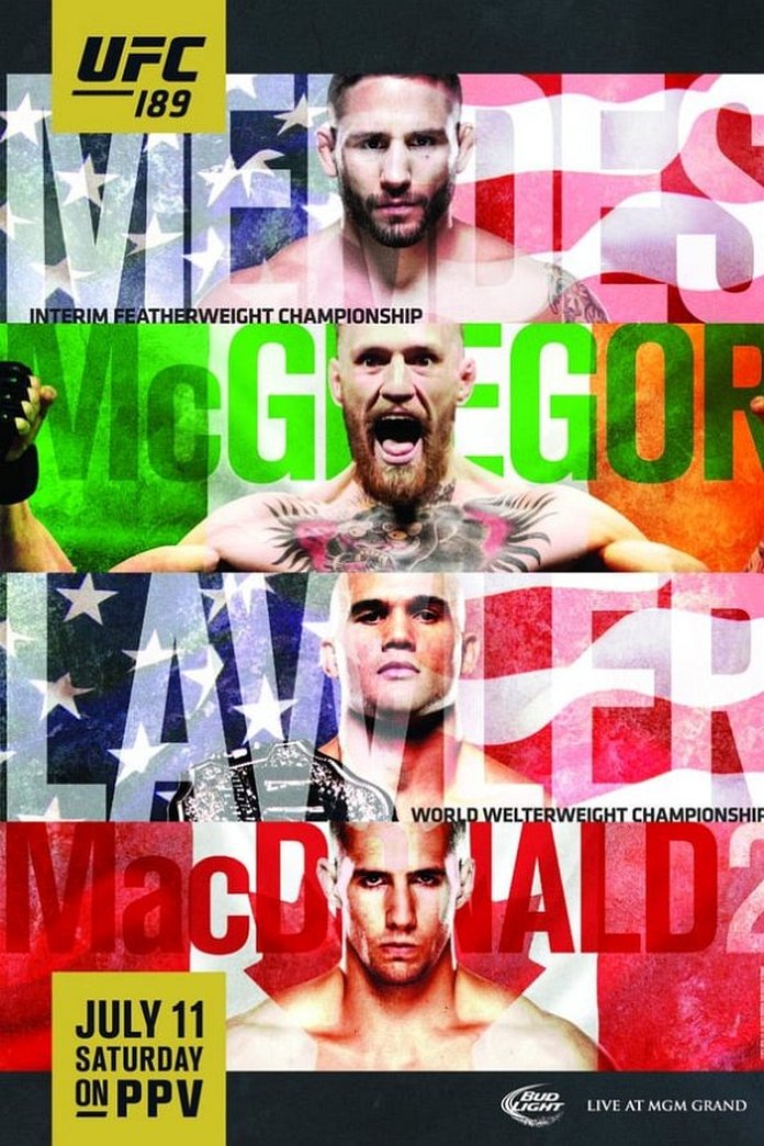 UFC 189: Mendes vs. McGregor poster