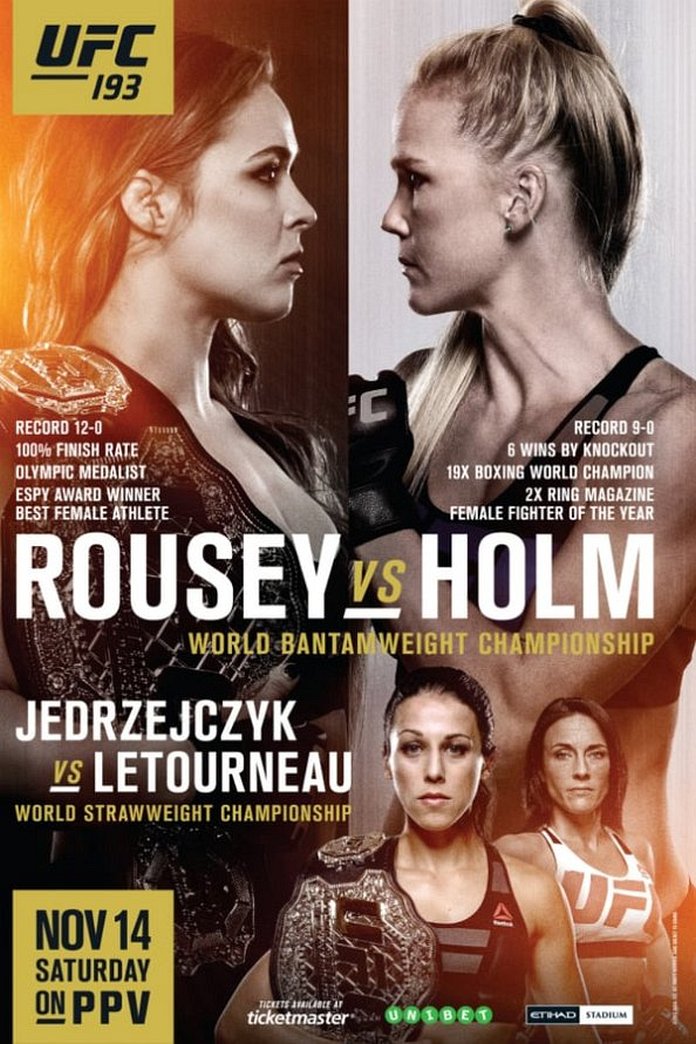 UFC 193 results poster