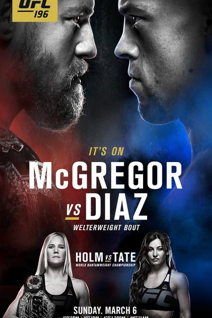UFC 196 results poster