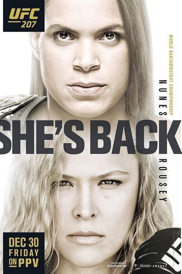 UFC 207: Nunes vs. Rousey poster