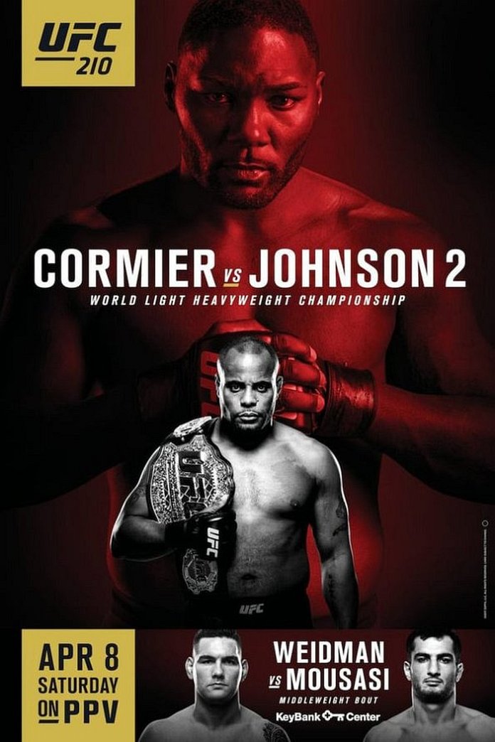 UFC 210 results poster