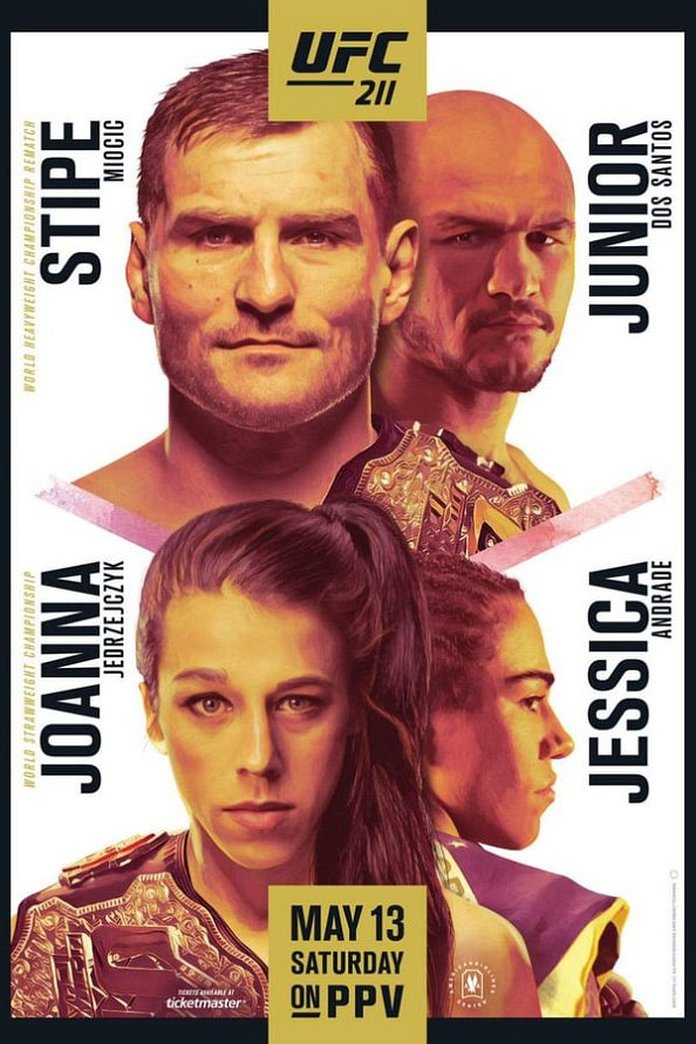 UFC 211 results poster