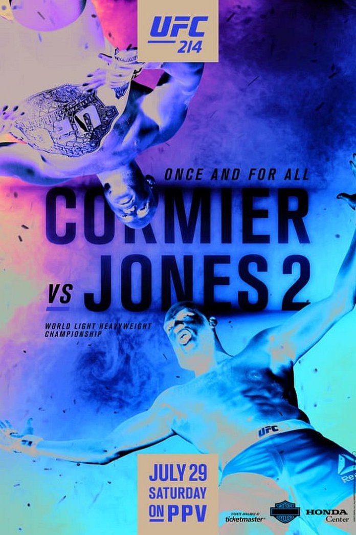 UFC 214 results poster