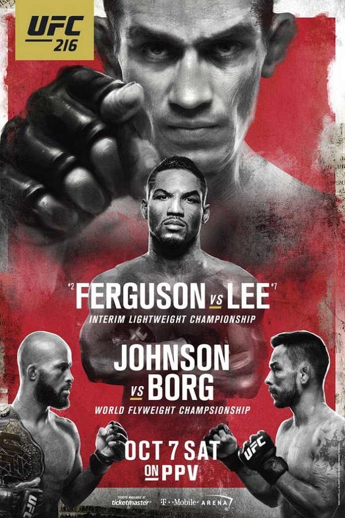 UFC 216 results poster