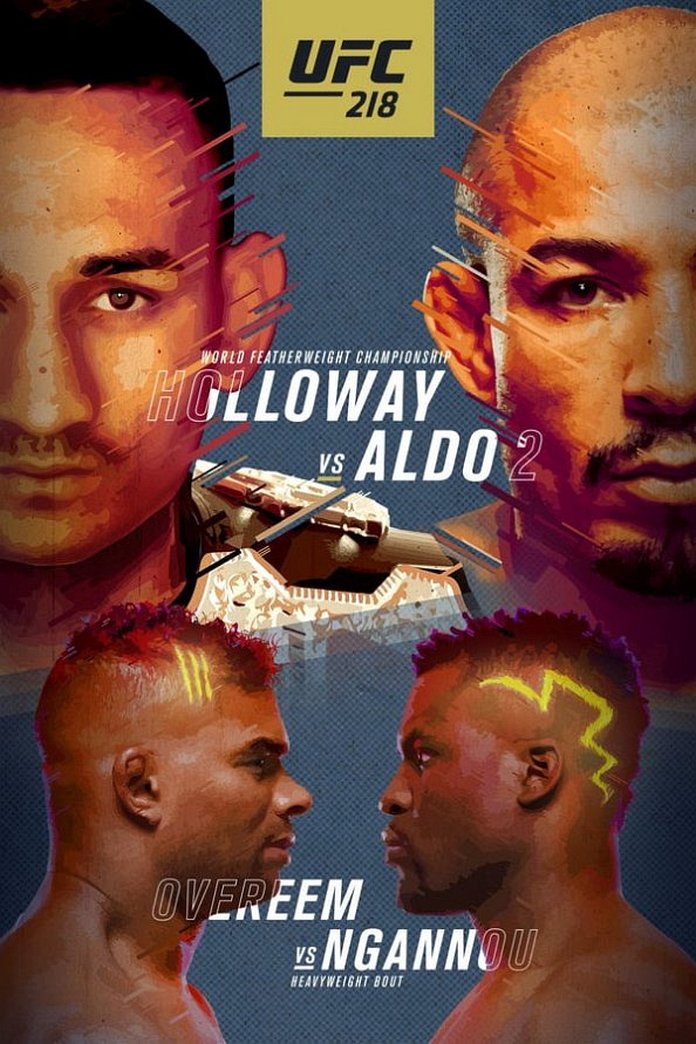 UFC 218 results poster