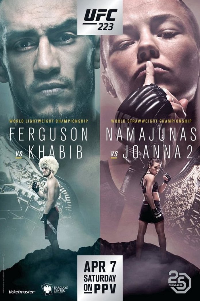 UFC 223 results poster