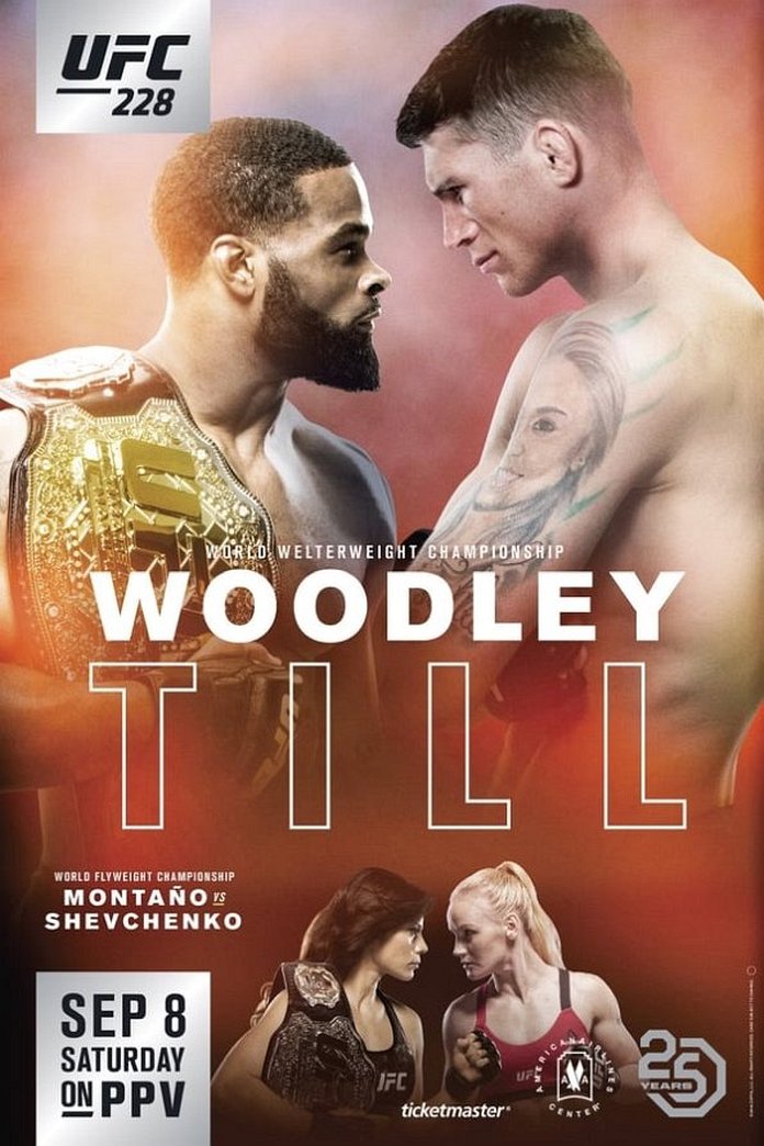 UFC 228 results poster