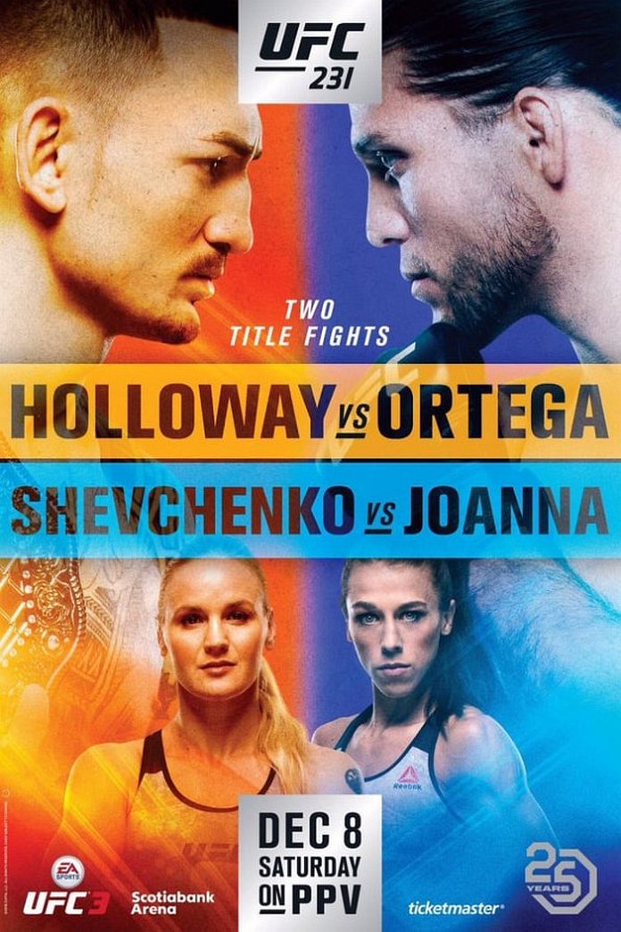 UFC 231 results poster