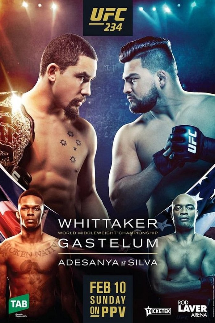 UFC 234 results poster