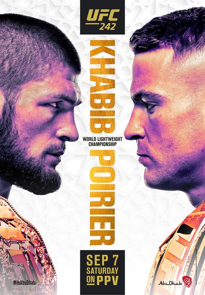UFC 242 results poster