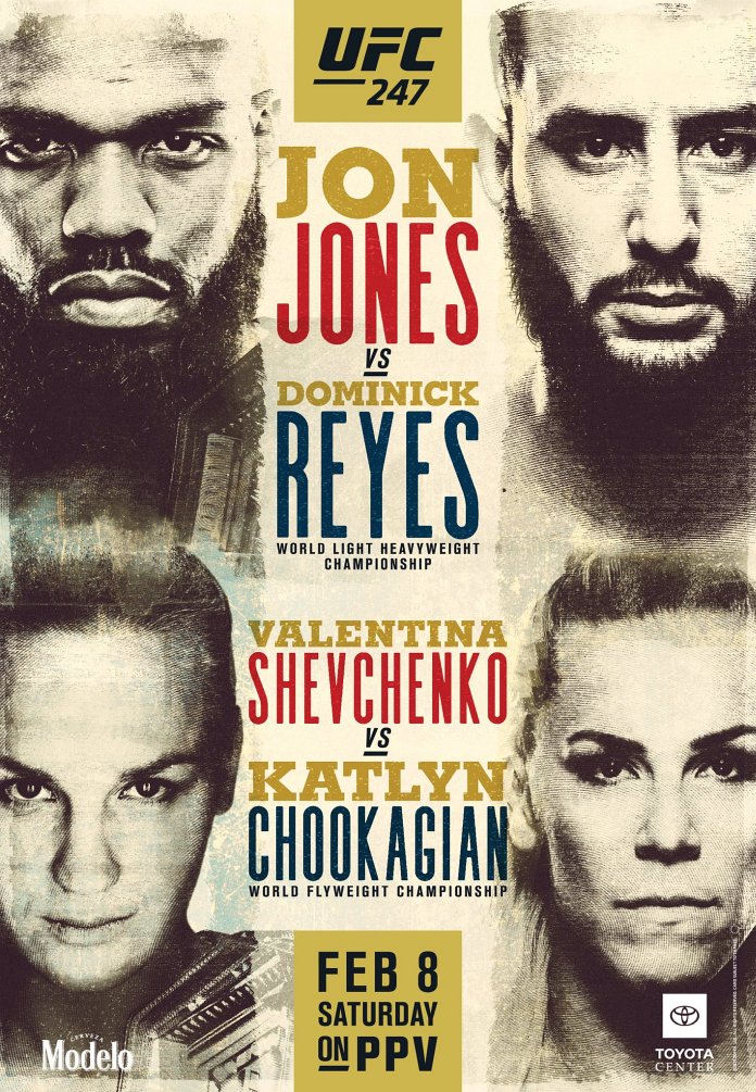 UFC 247 results poster