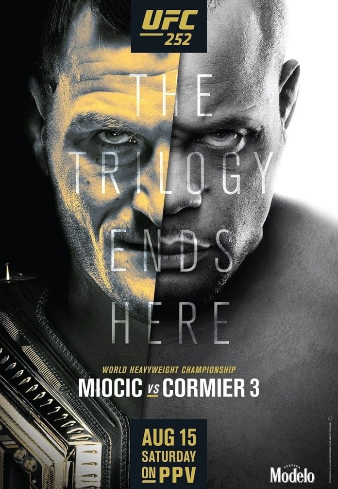 UFC 252 results poster