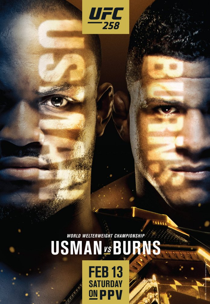 UFC 258 results poster